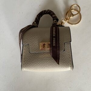 Cream Mini Purse Bag Charm New
